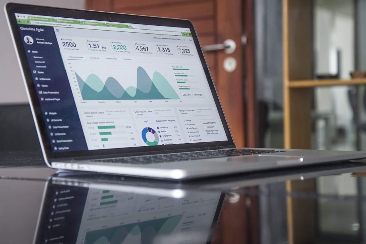 Learn About Our Services — SEO performance charts and keyword growth metrics